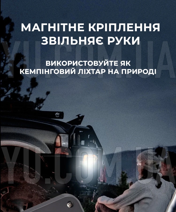 Ліхтар налобний Type-C Bailong NF-616 XPE+COB Ліхтар налобний Type-C Bailong NF-616 XPE+COB